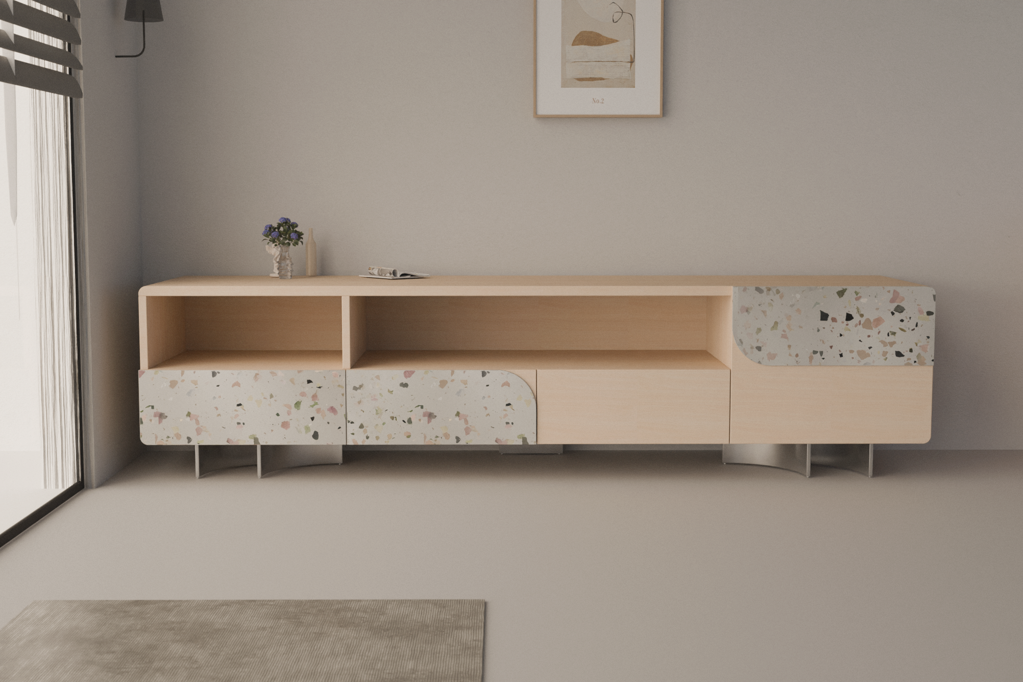 Speckle Charm TV Stand