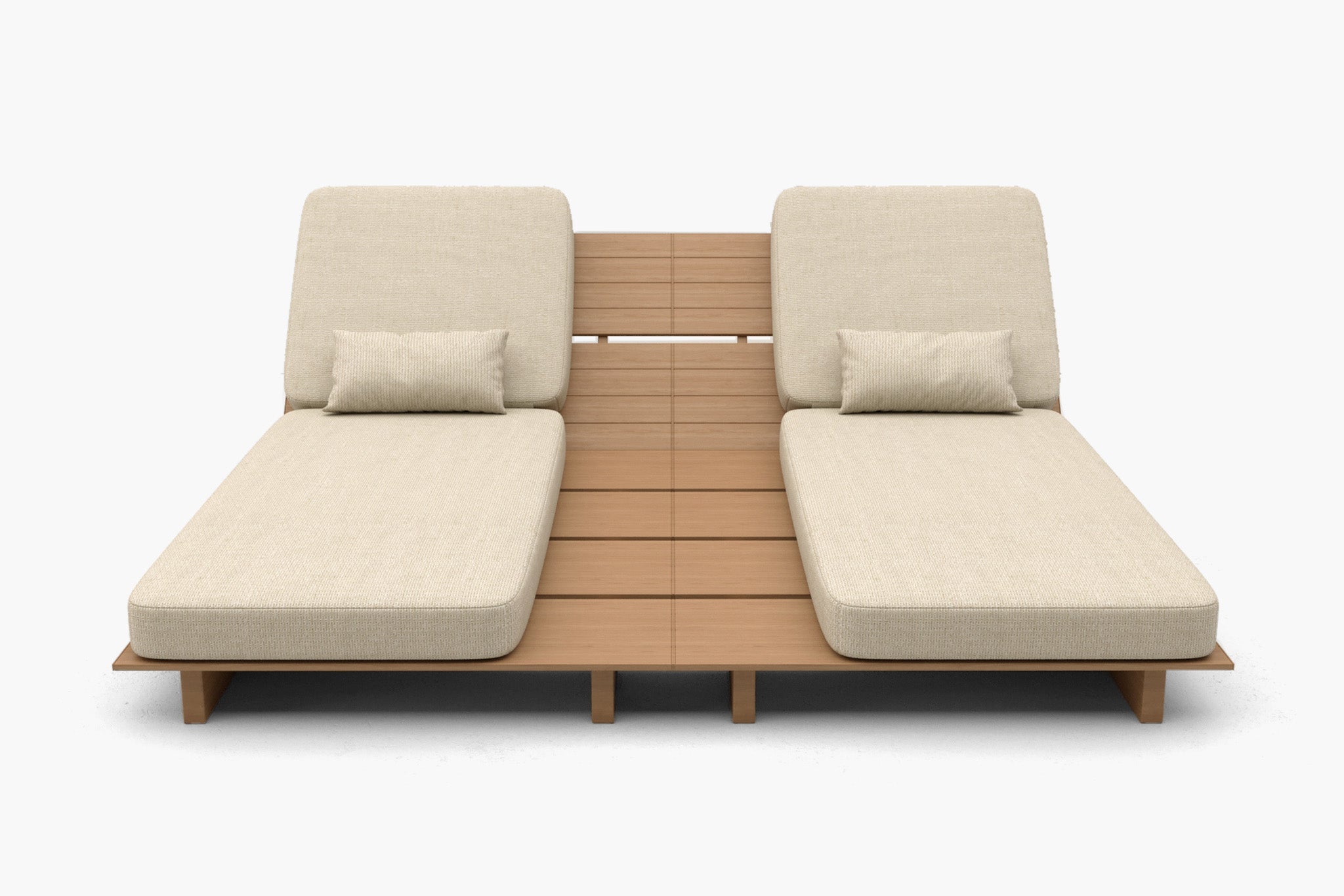 Zenro Outdoor Aluminum Chaise Lounge with Cushion