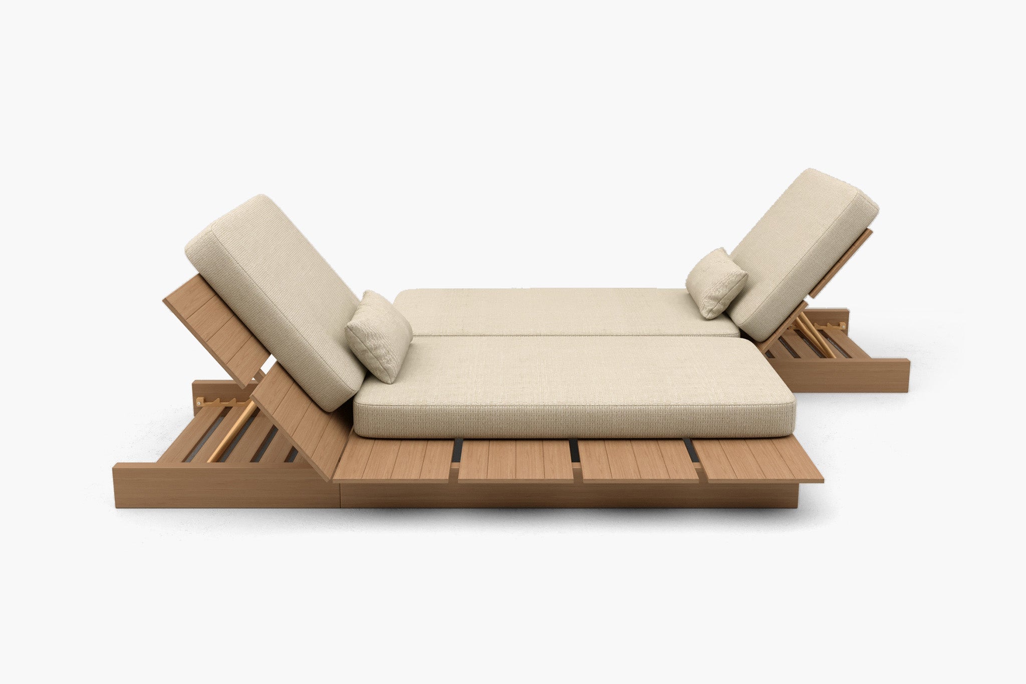 Zenro Outdoor Aluminum Chaise Lounge with Cushion