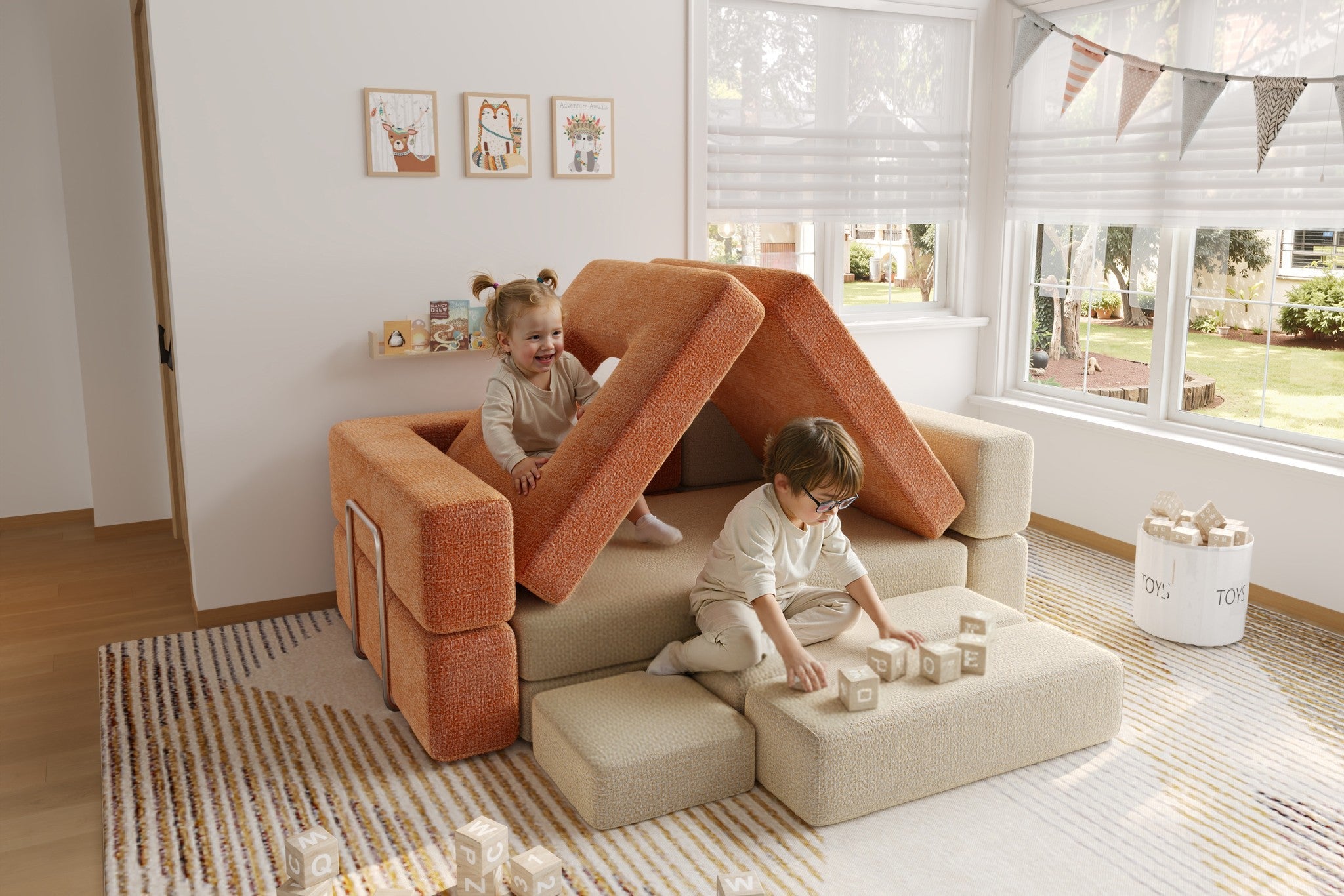 CushyLand Modular Kids Play Sofa