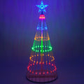 Enchanting Multicolor LED Animated Outdoor Christmas Tree Light Show