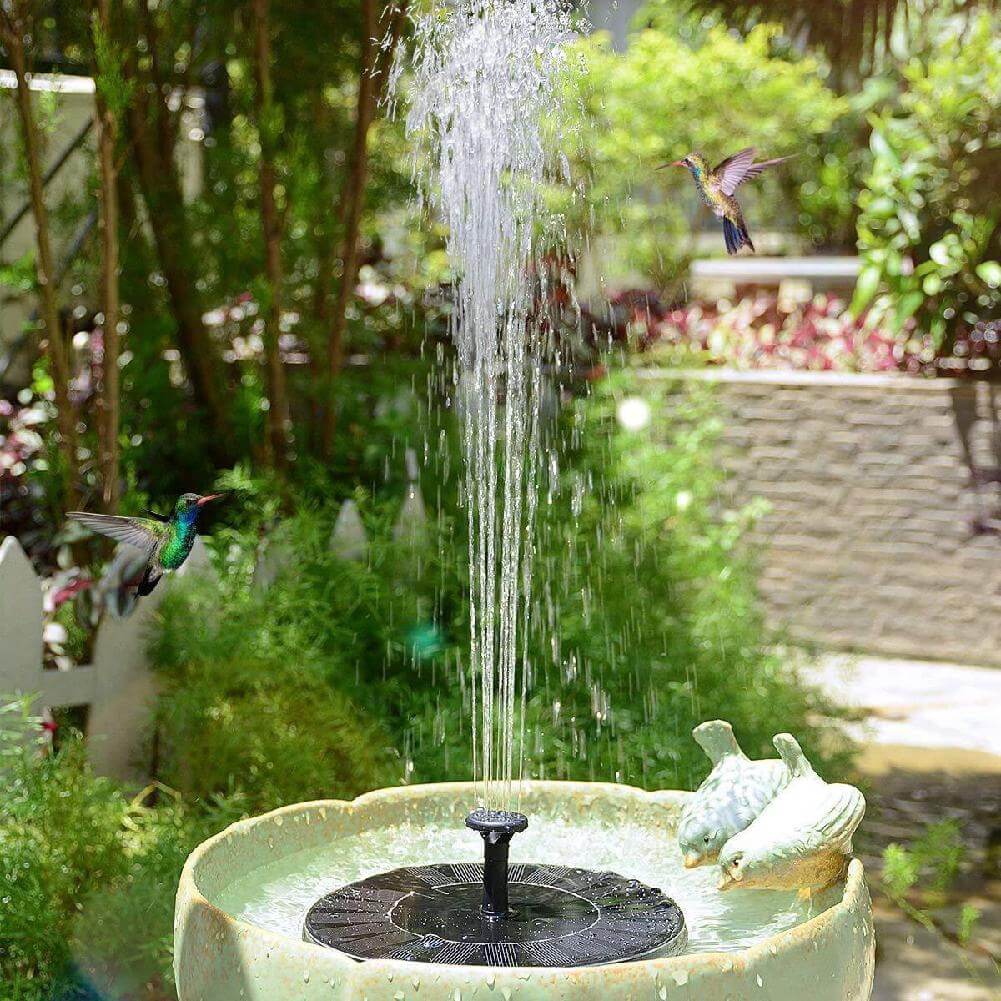 Solar-Powered LED Fountain — Eco-Friendly Outdoor Water Feature