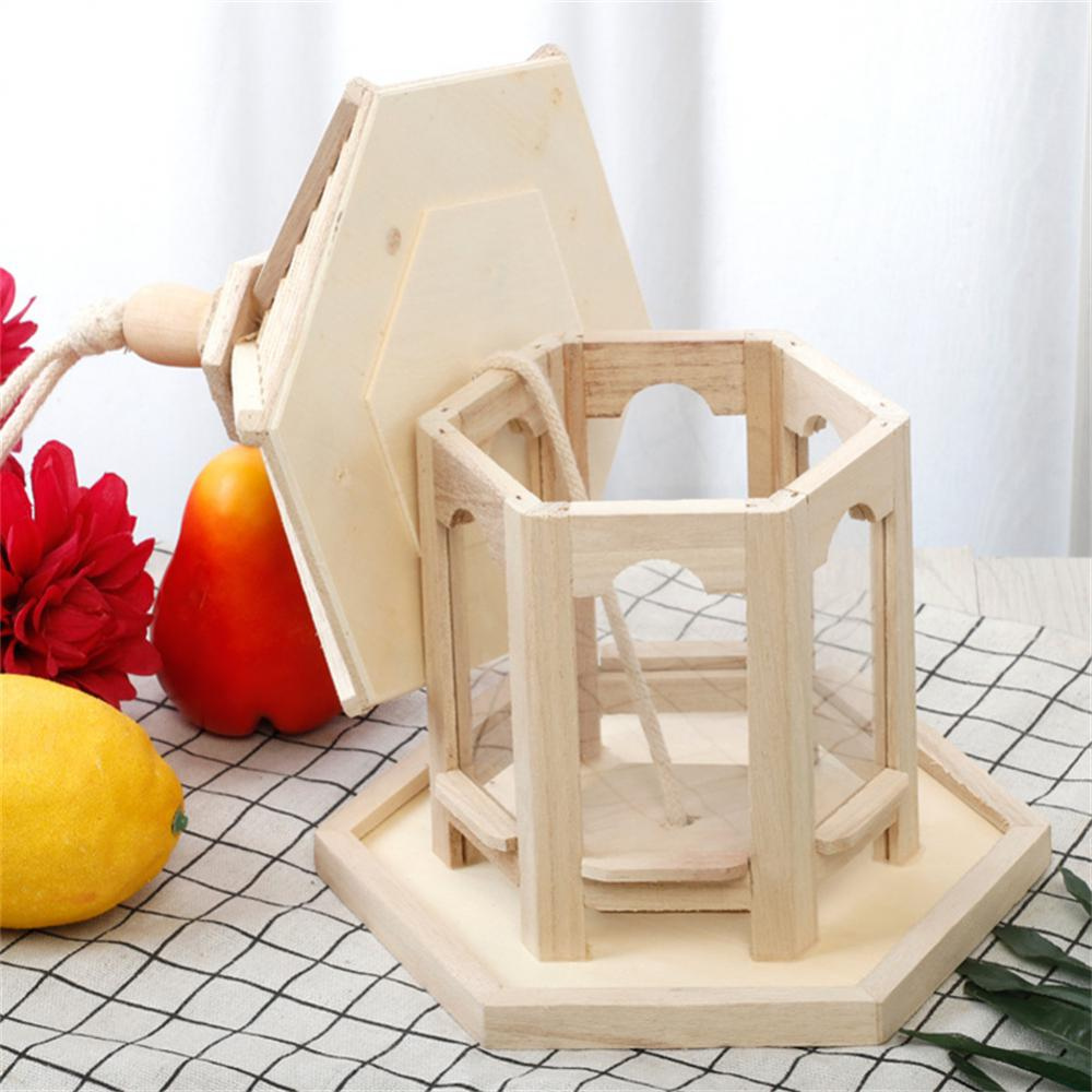 Clear Wooden Bird Feeder for Home Use