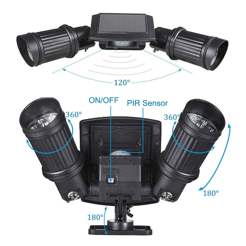 Ultra-Bright Outdoor Solar LED Lights with Motion Sensor