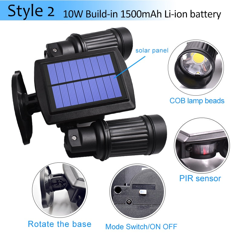 Ultra-Bright Outdoor Solar LED Lights with Motion Sensor