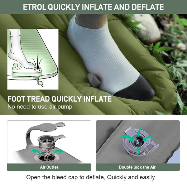 Comfortable Camping Inflatable Mattress — Ultra-Portable Air Bed for Outdoor Adventures