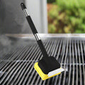 Steam-Powered Grill Brush with Built-In Scraper for Deep Cleaning