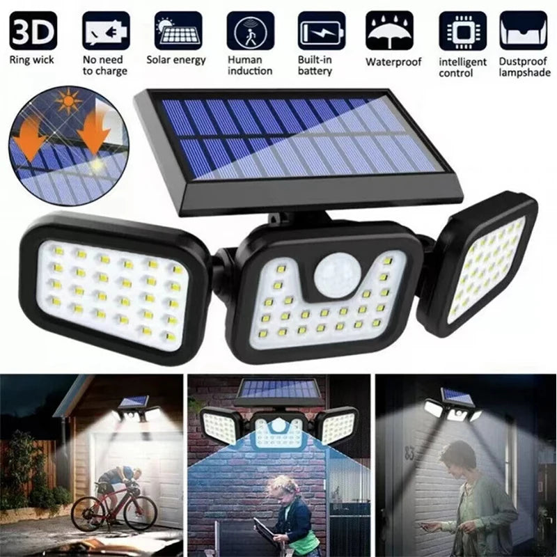 Outdoor Solar-Powered Motion Sensor Light