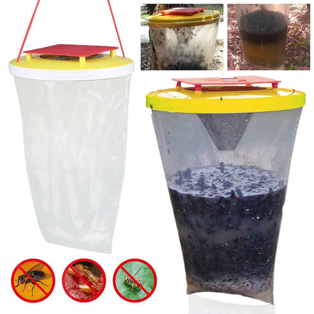 Eco-Friendly Disposable Outdoor Fly Trap in Bag – Easy, Mess-Free Use