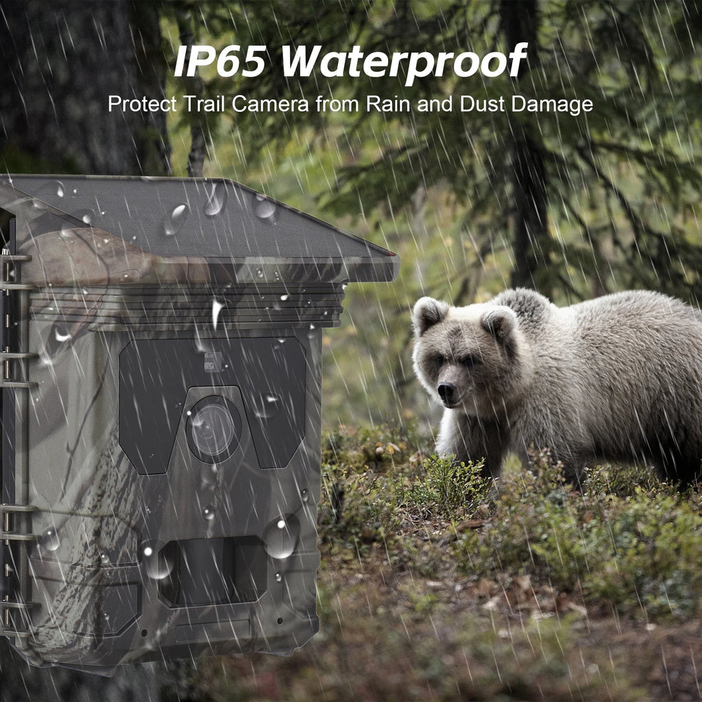 Solar-Powered Night-Vision Trail Camera for Day and Night Wildlife Monitoring