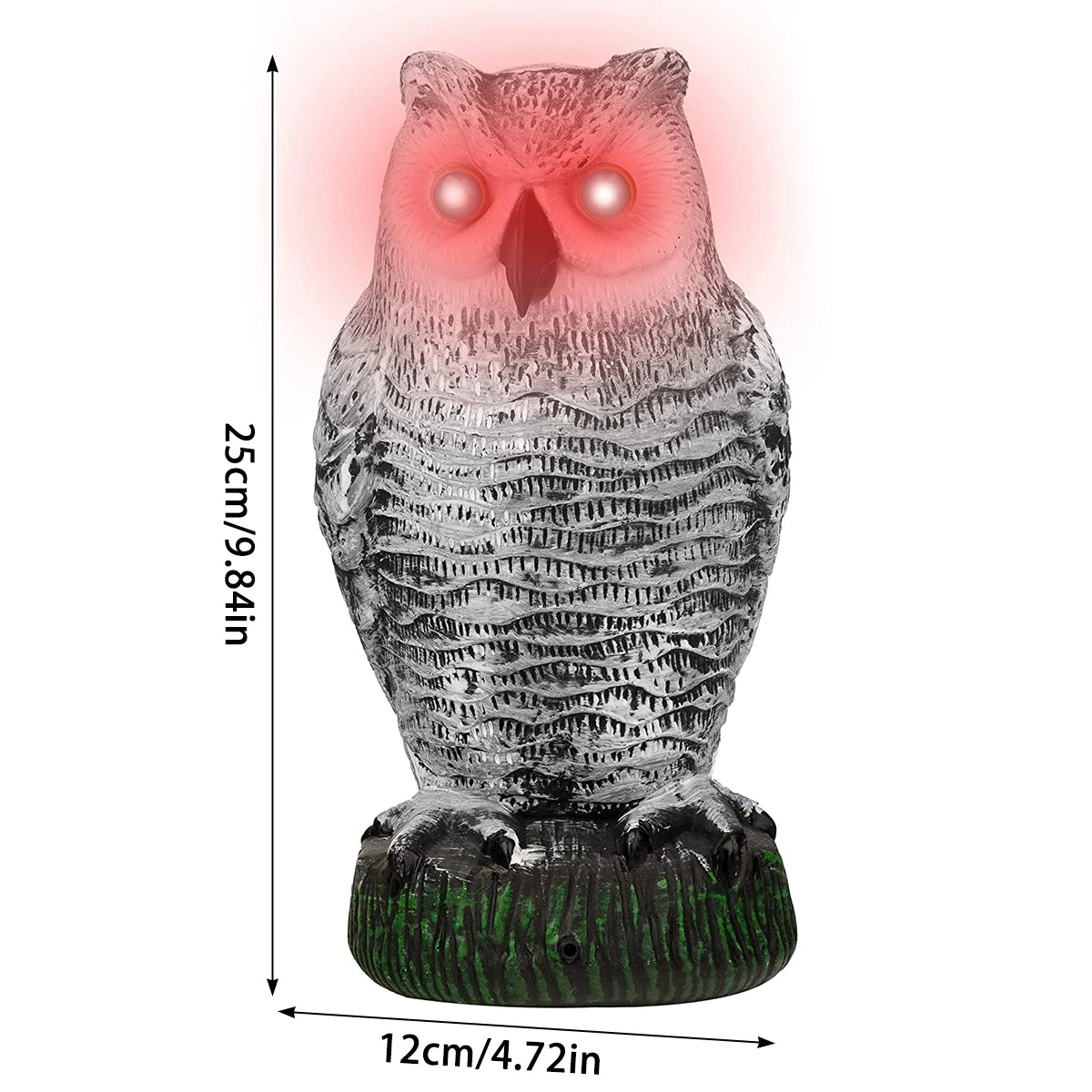 Lifelike Owl Decoy for Bird Deterrence