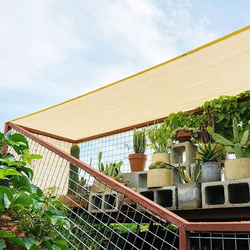 Breathable Outdoor Mesh Patio Sun Shade Sail Canopy