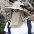 Breathable Wide-Brim Sun Hat for Outdoor Fishing and Sun Protection