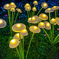 Solar-Powered Swaying Mushroom Garden Lights for Whimsical Outdoor Decor