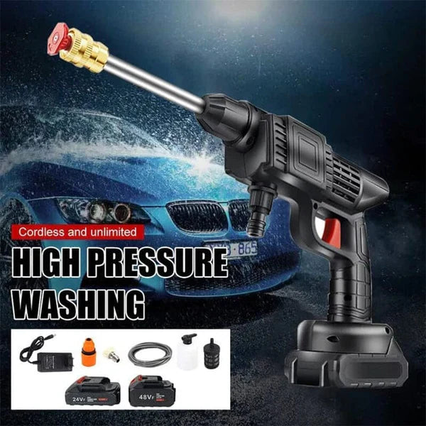 Cordless High-Pressure Water Spray Gun Kit – Portable Power for Cleaning