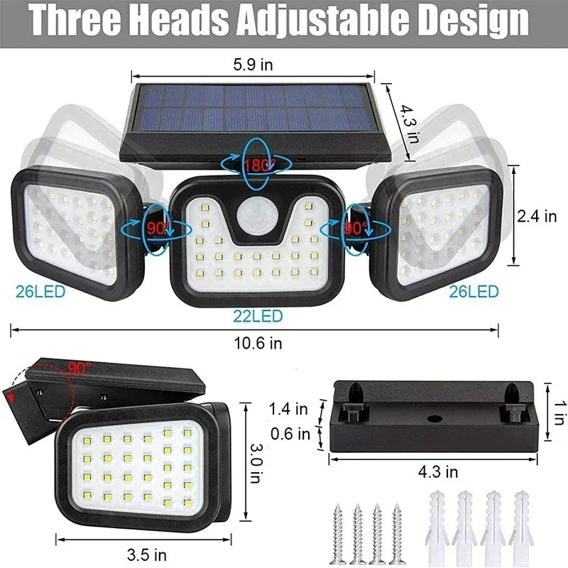 Outdoor Solar-Powered Motion Sensor Light