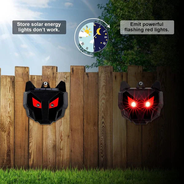 2-Pack Solar-Powered Outdoor Nocturnal Animal Repellers