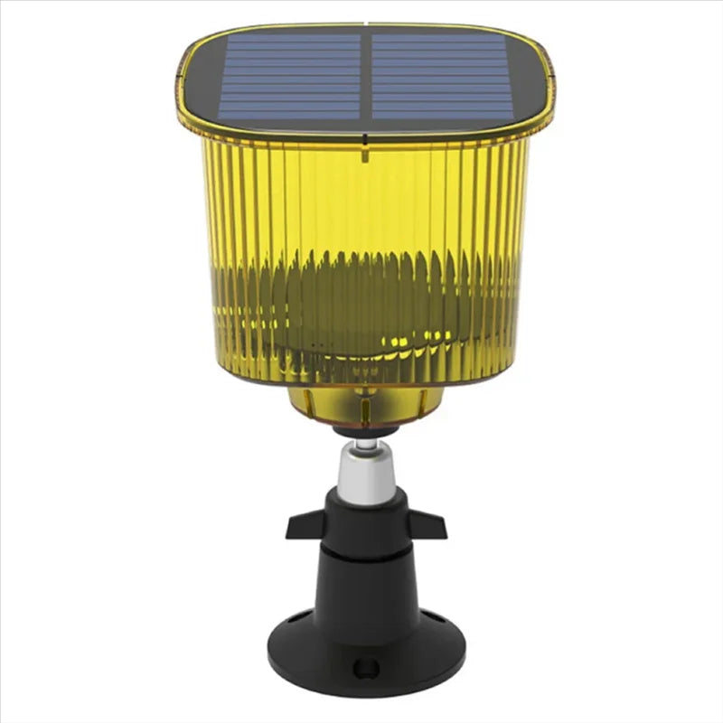 Solar-Powered Bird Repeller with Sound and Light