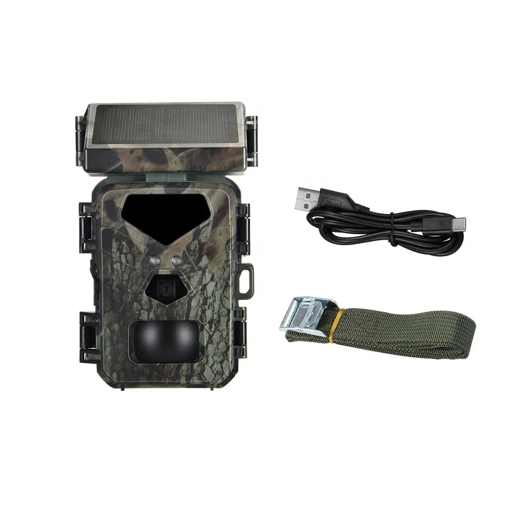 Slim Solar-Powered Trail Camera for Easy Setup and Long-Lasting Wildlife Monitoring
