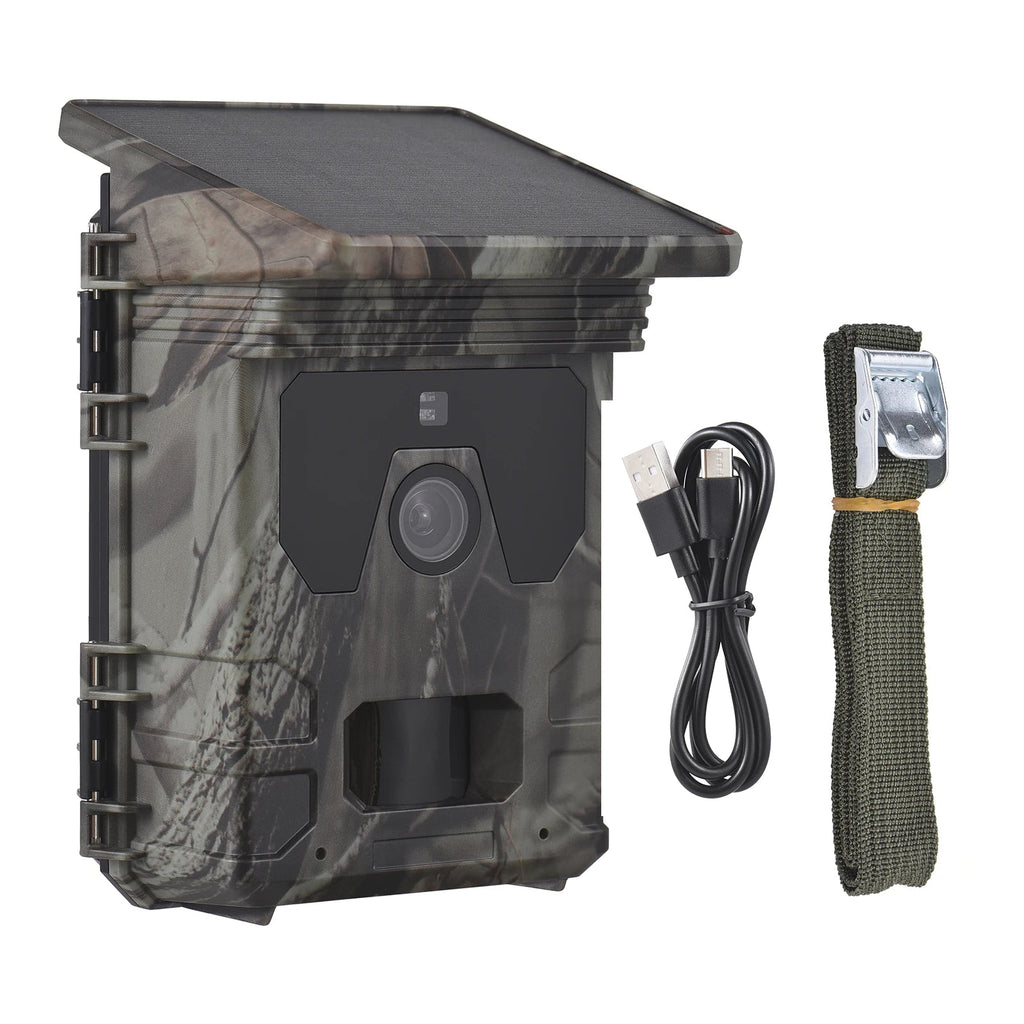 Solar-Powered Night-Vision Trail Camera for Day and Night Wildlife Monitoring