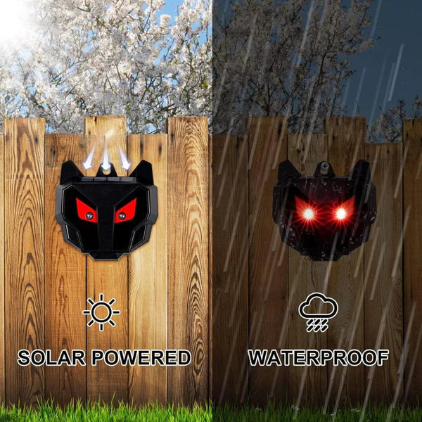 2-Pack Solar-Powered Outdoor Nocturnal Animal Repellers