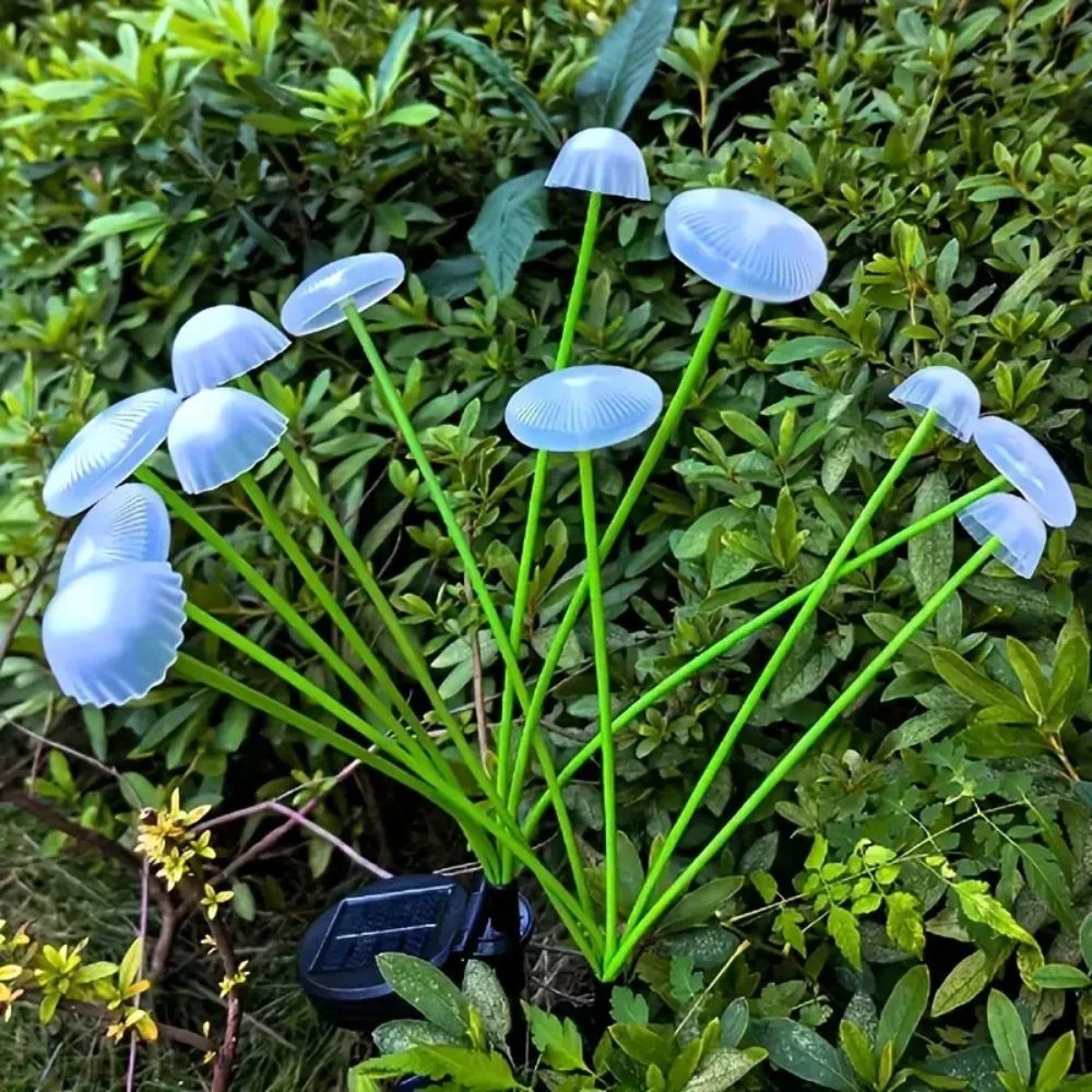 Solar-Powered Swaying Mushroom Garden Lights for Whimsical Outdoor Decor