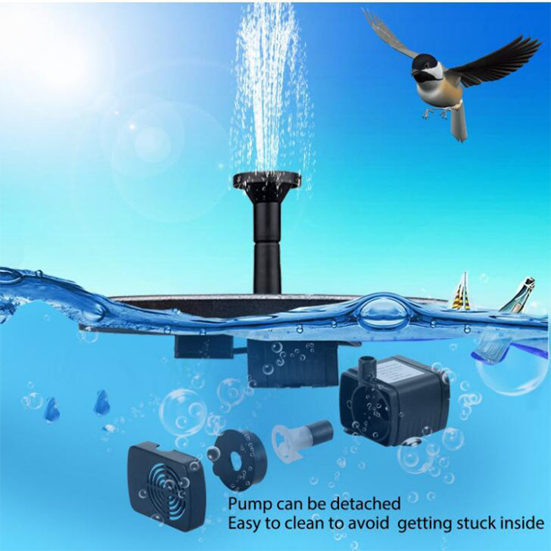 Solar Floating Fountain Pump - Outdoor Water Feature for Garden Decor