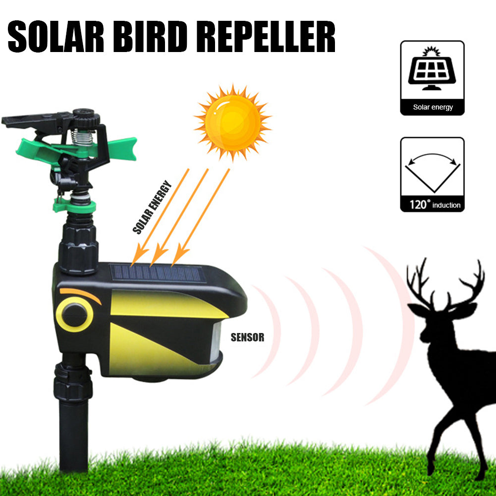 Solar-Powered Motion-Activated Deer Deterrent Sprinkler – Protect Your Garden