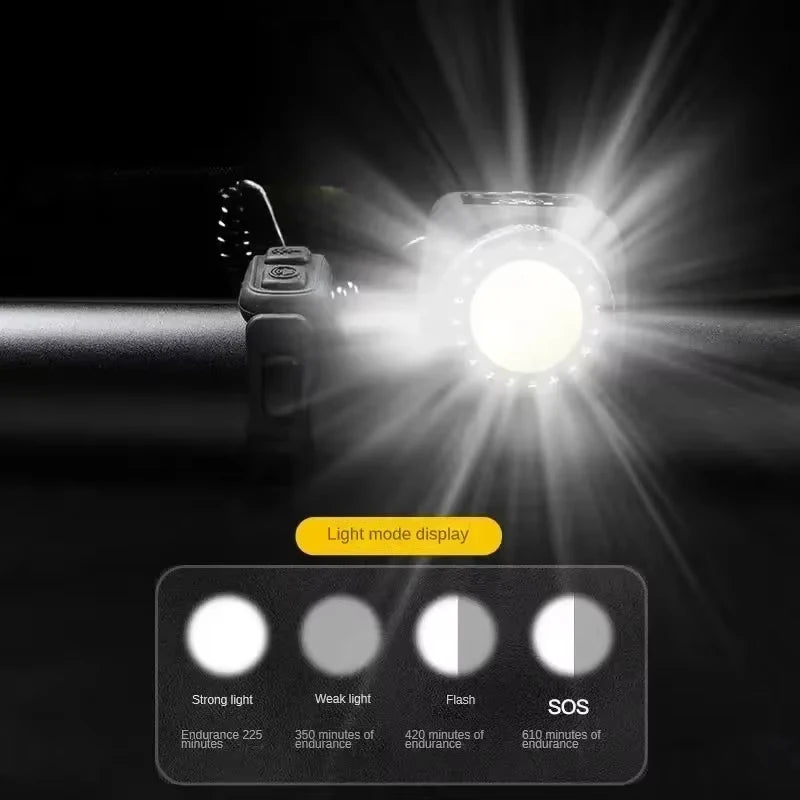 Premium E-Bike Horn & Front Light - Bright LED Headlight with Loud Horn