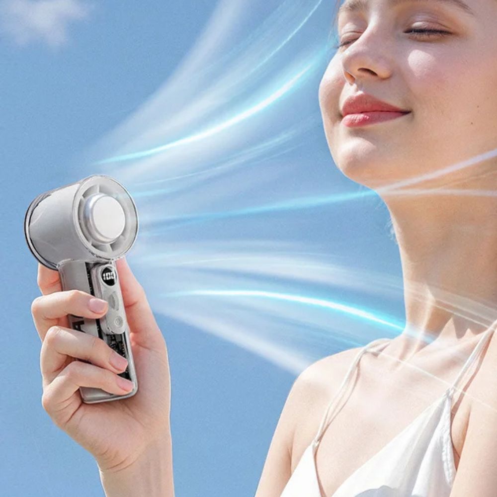 Rechargeable Handheld Fan – Compact, Cordless Personal Cooling On The Go