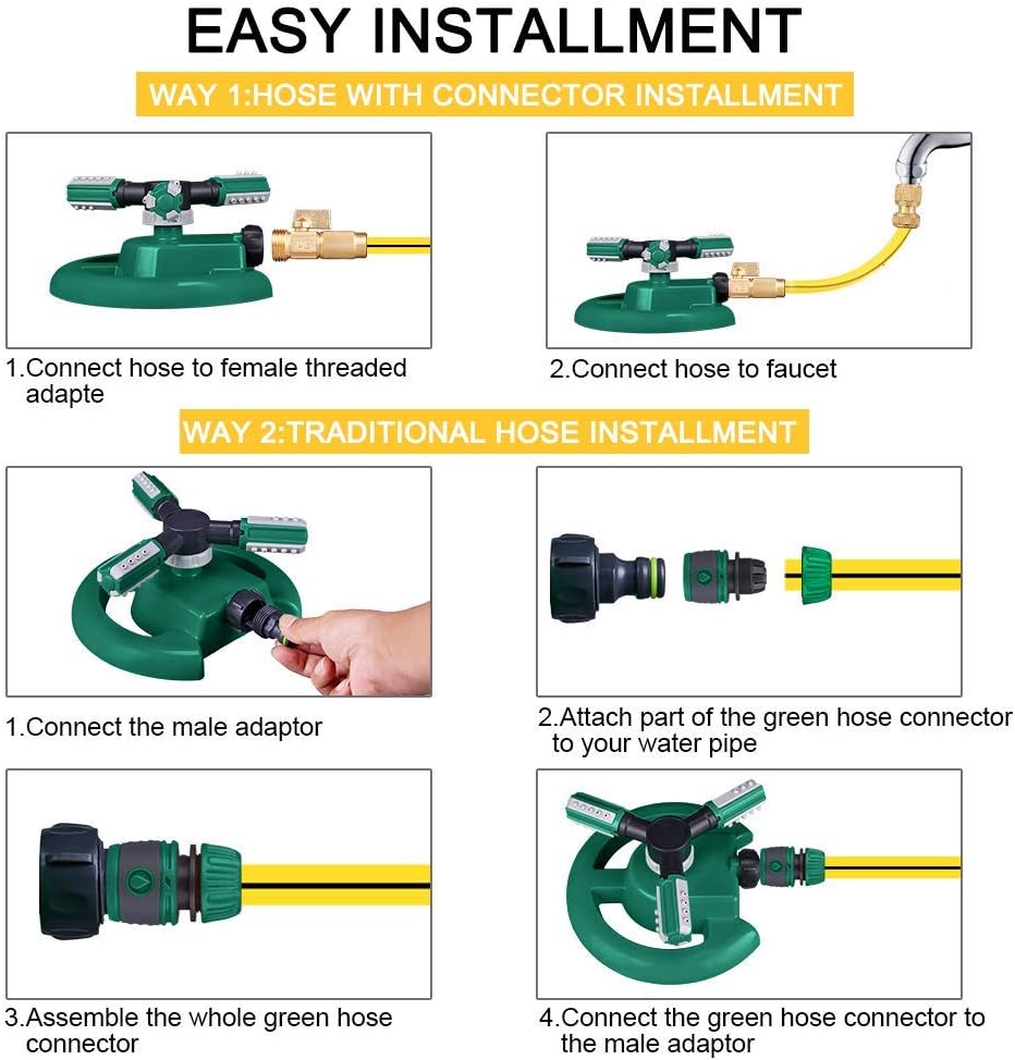Premium Garden & Lawn Water Sprinkler for Even, Efficient Irrigation