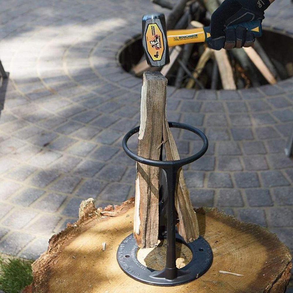 Heavy-Duty Cast Iron Manual Firewood Splitter