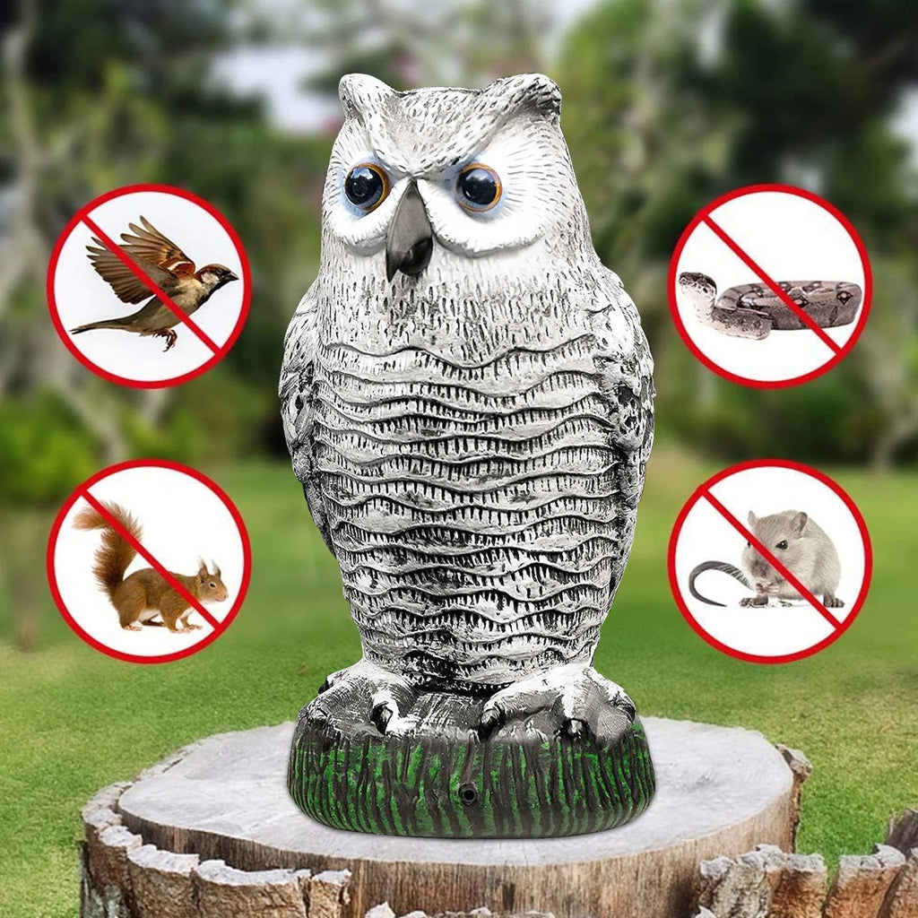 Lifelike Owl Decoy for Bird Deterrence