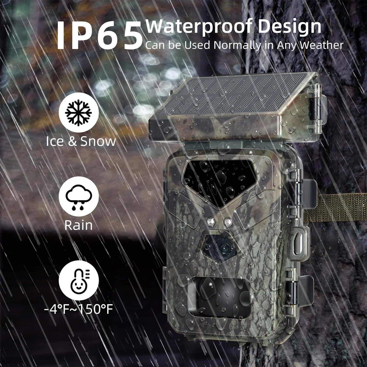 Slim Solar-Powered Trail Camera for Easy Setup and Long-Lasting Wildlife Monitoring