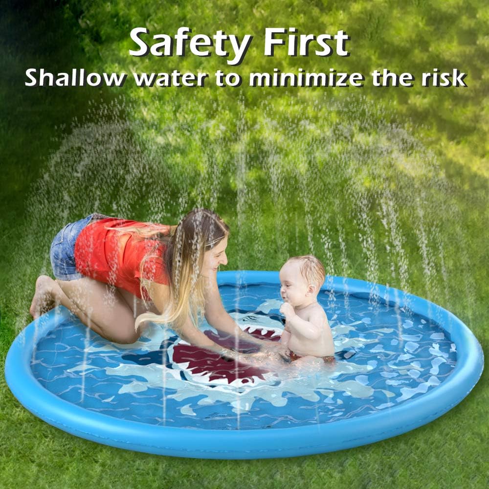 Kids' Splash Pad Sprinkler - Colorful Outdoor Water Play for Backyard Fun