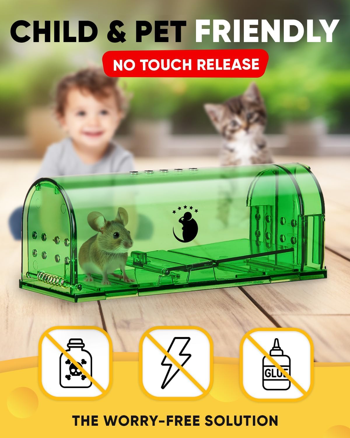 4-Pack Mouse Traps - Quick, Reliable Rodent Control