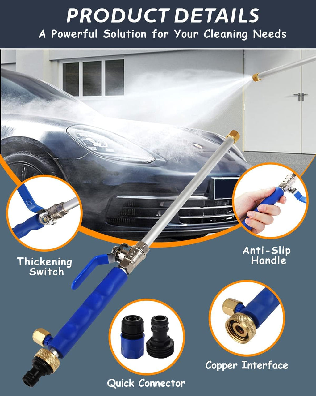 Premium High-Pressure Washer Spray Nozzle for Car Wash and Water Hose
