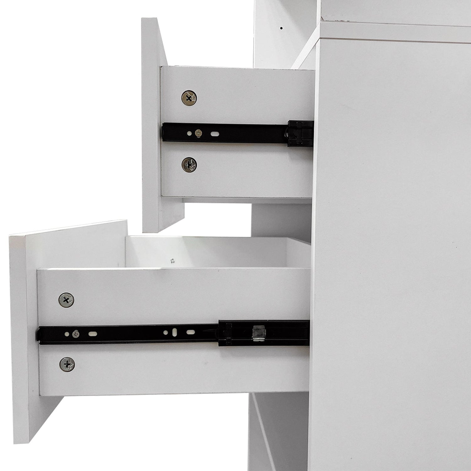 B3 DIY Modular Wooden Closet Organizer System with 2 Hanging Rods Shelves Wall Mount Shelving for Walk in Closet Bedroom and living room Organization Built in Clothes Storage White 31.49&