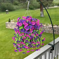 Lifelike UV-Resistant Morning Glory Artificial Flower Hanging Decor