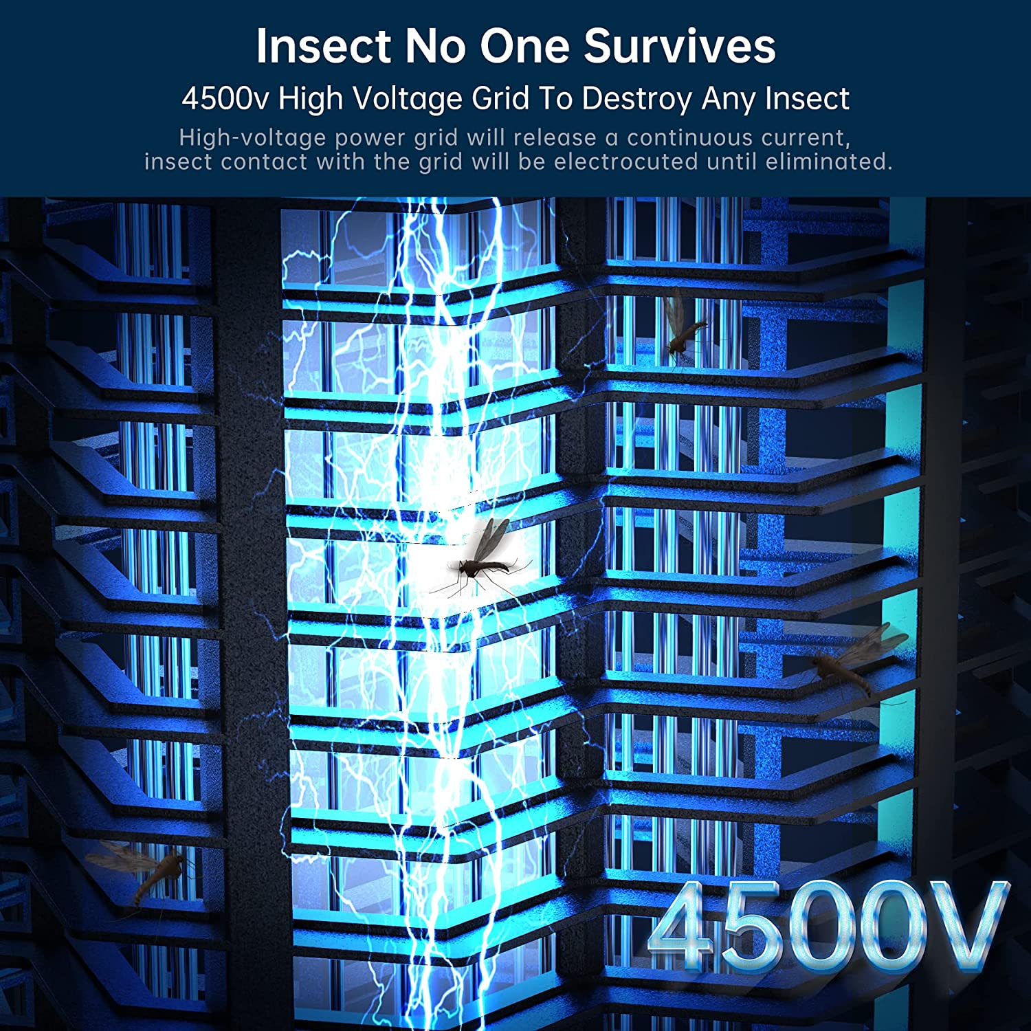 Electric Bug Zapper Light – Powerful Outdoor Mosquito & Insect Killer