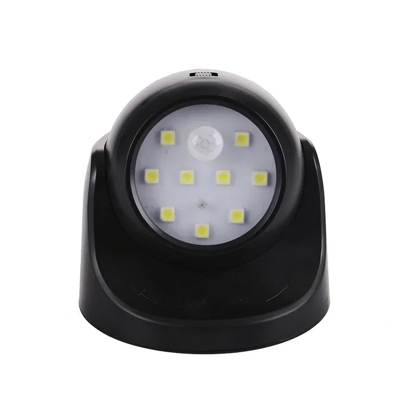 Wireless LED Spotlight with Motion Sensor – 360° Rotatable, Energy-Efficient Lighting