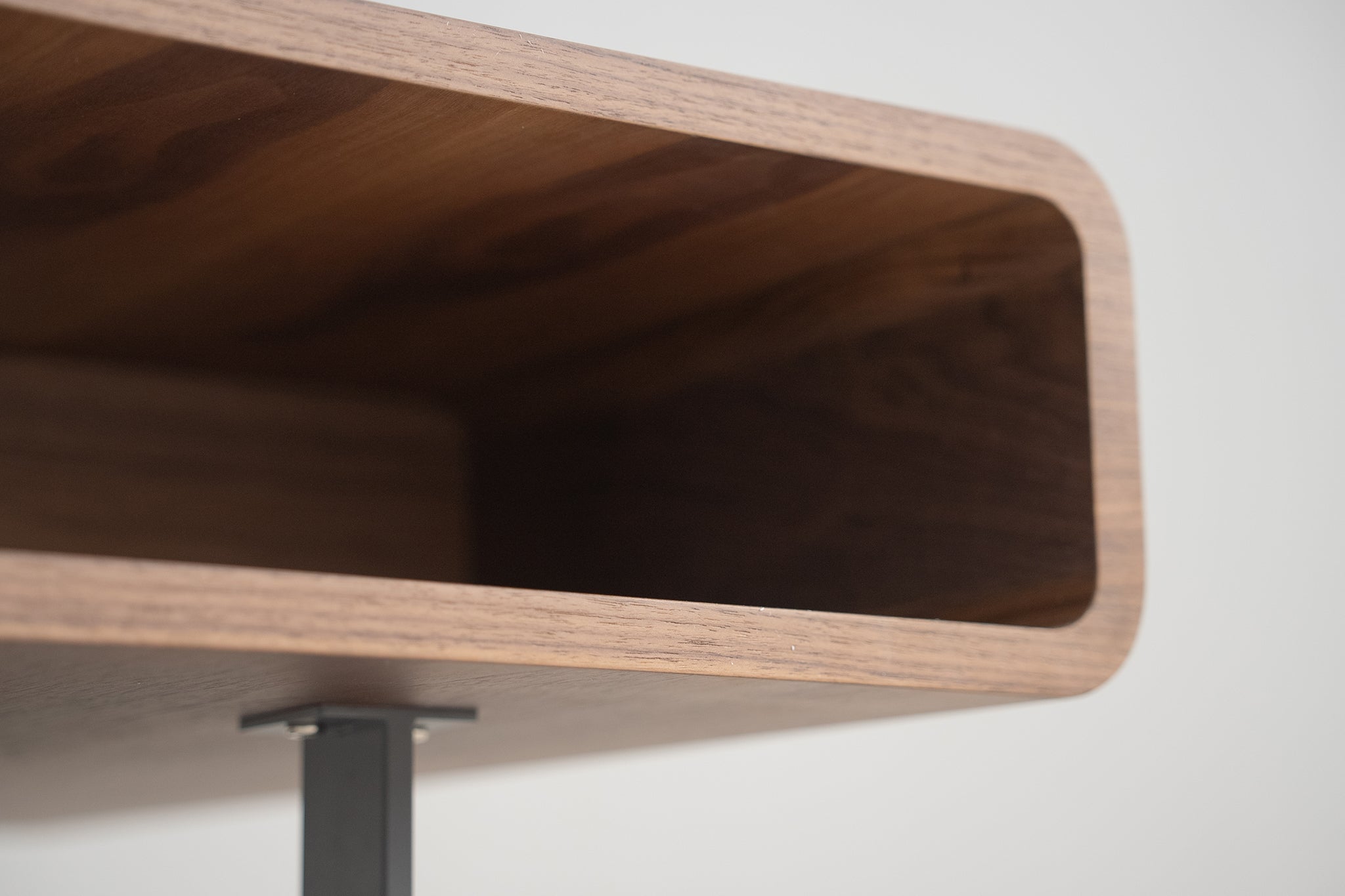 Flowwood Coffee Table with Shelf in Sleek Walnut