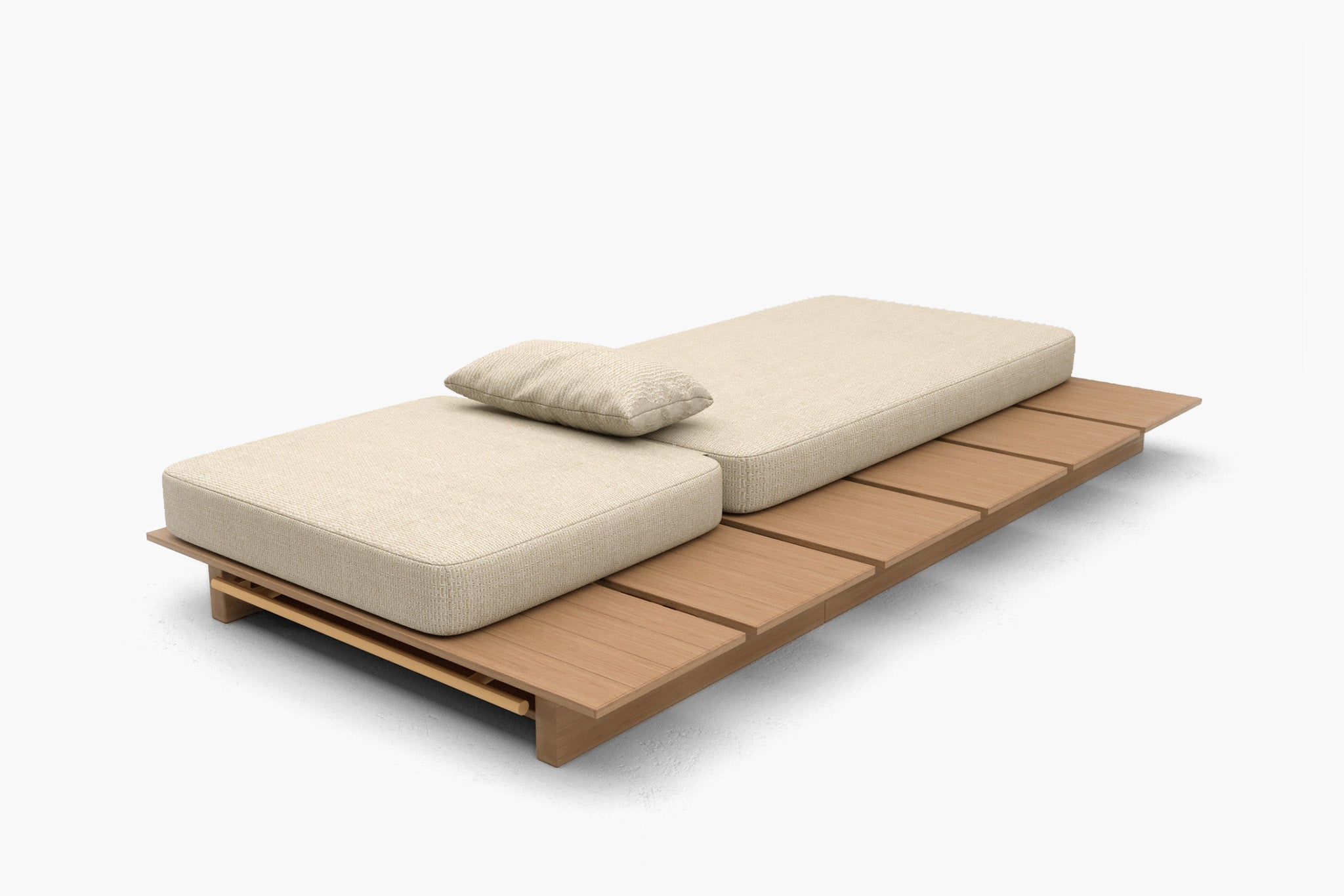 Zenro Outdoor Aluminum Chaise Lounge with Cushion