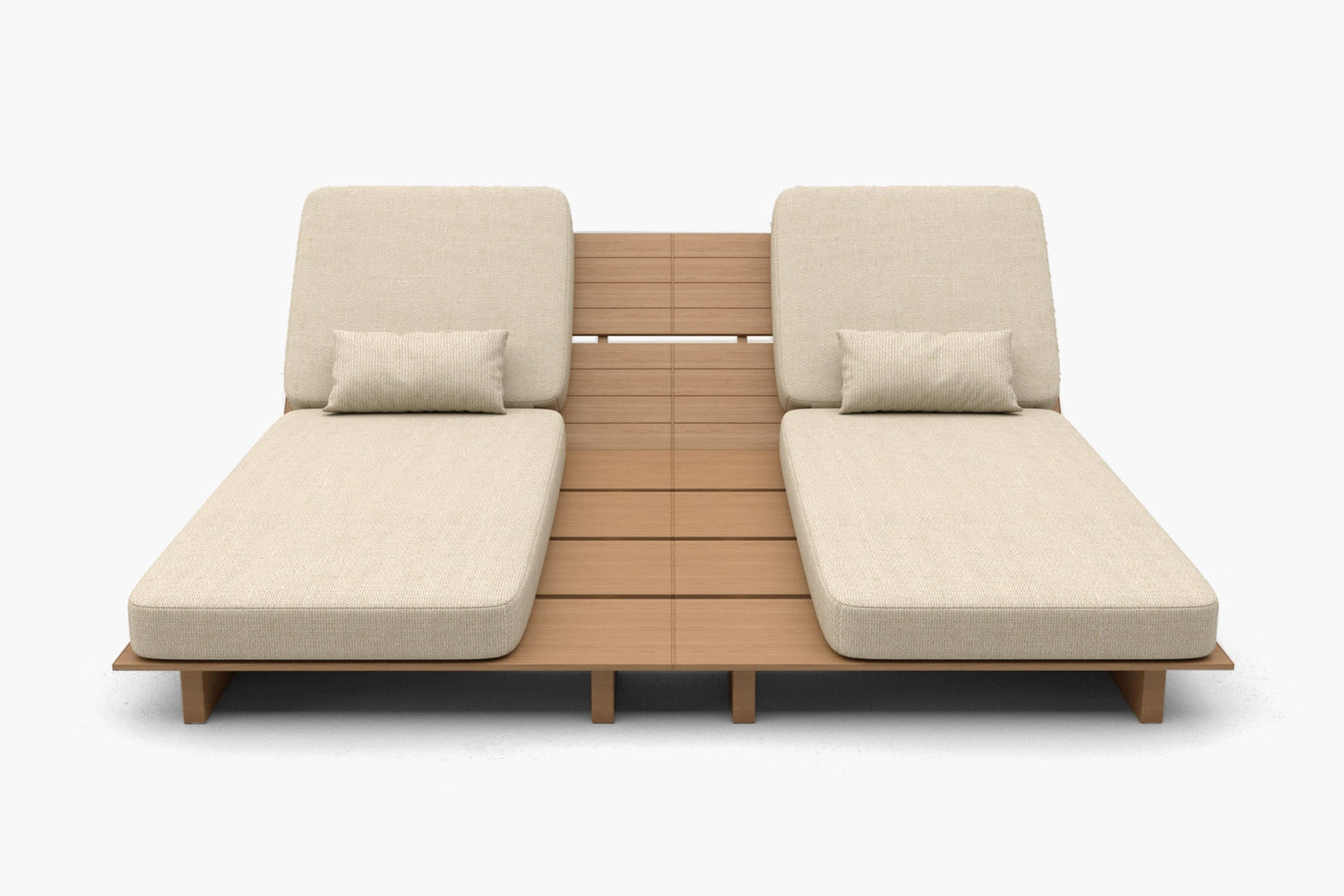 Zenro Outdoor Aluminum Chaise Lounge with Cushion