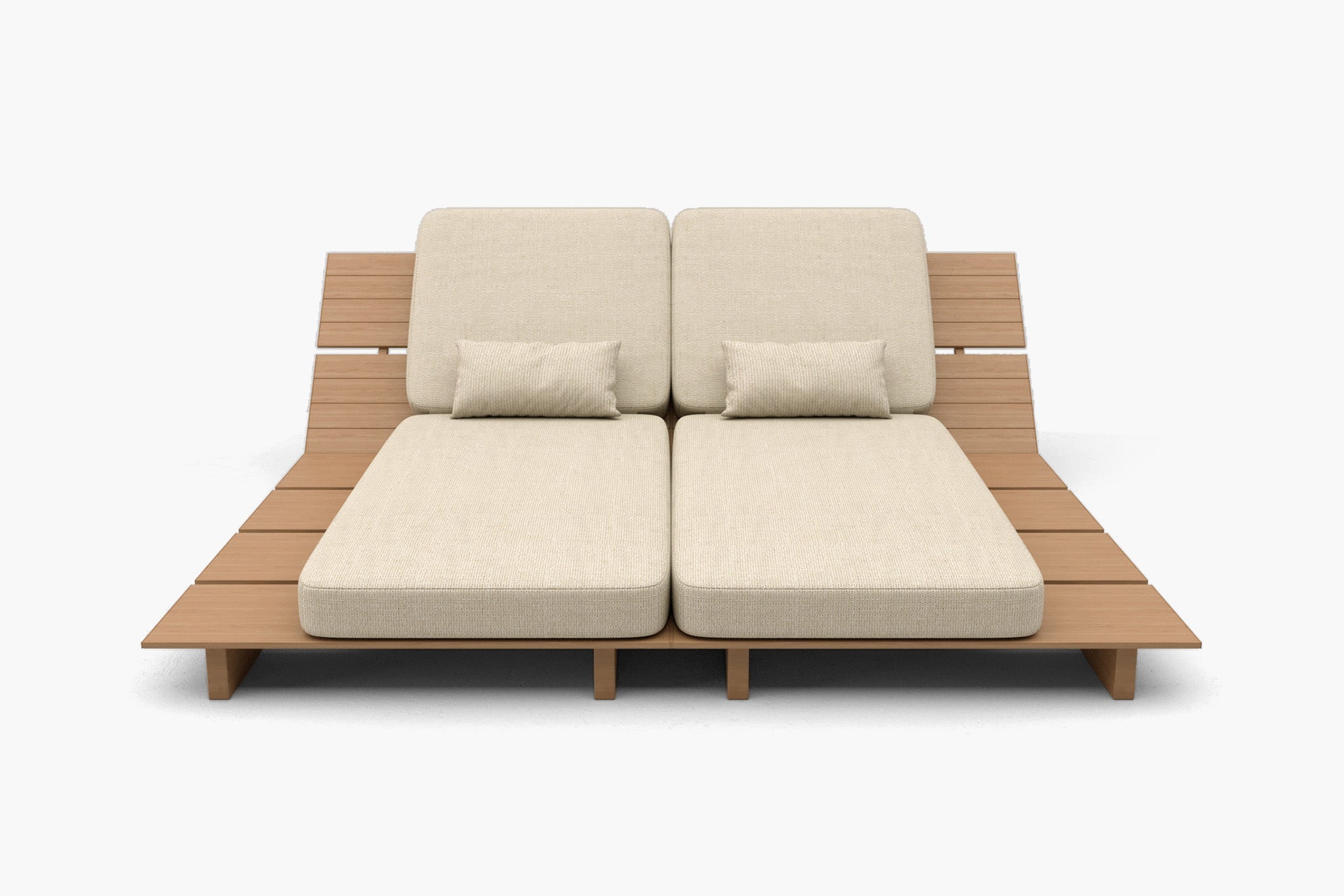 Zenro Outdoor Aluminum Chaise Lounge with Cushion