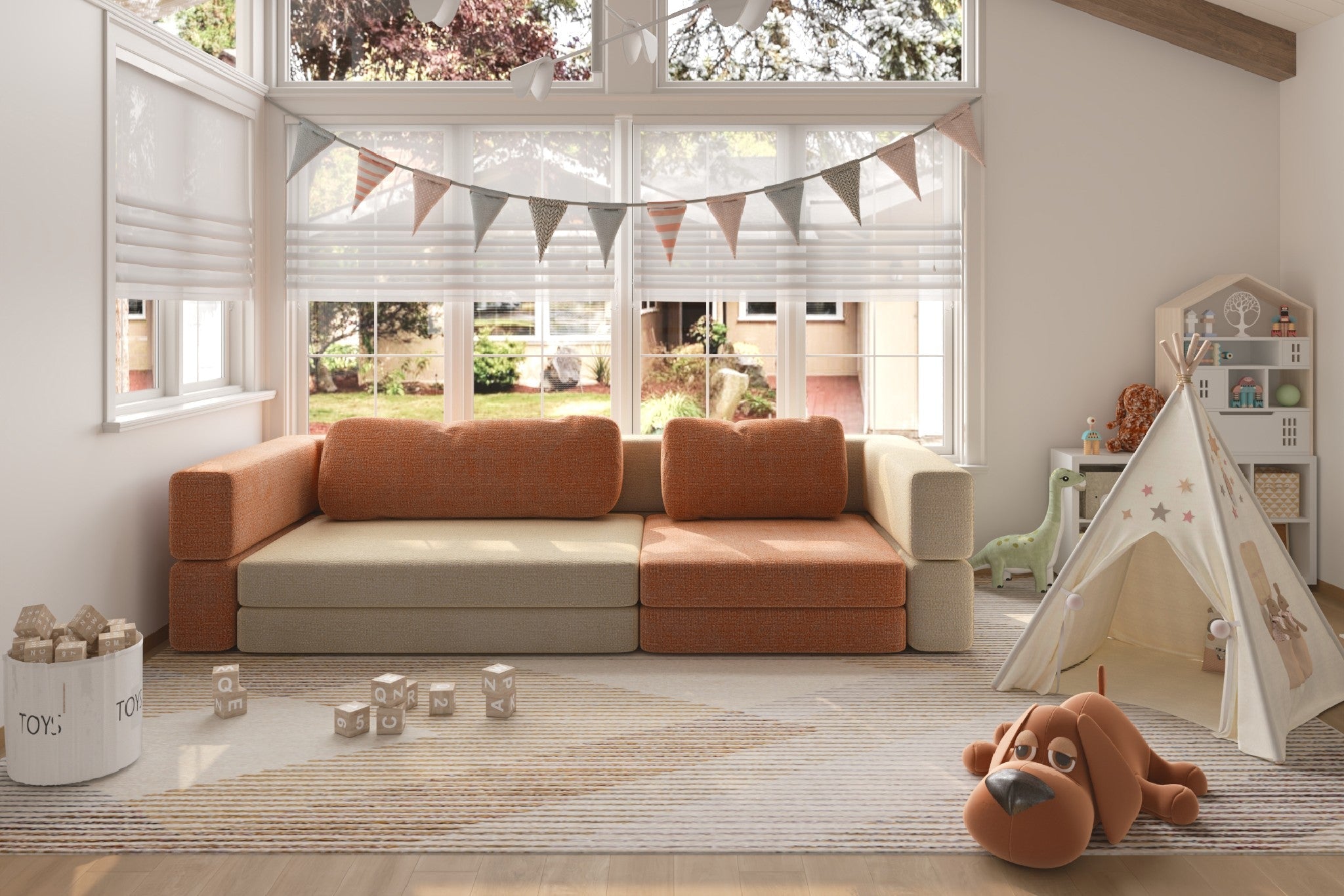 CushyLand Modular Kids Play Sofa