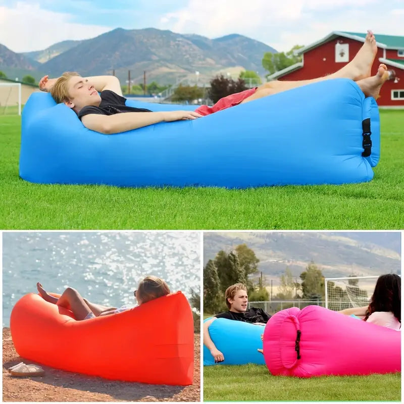 Outdoor Air Lounger – Portable, Cozy Air Mattress for Comfortable Outdoor Adventures