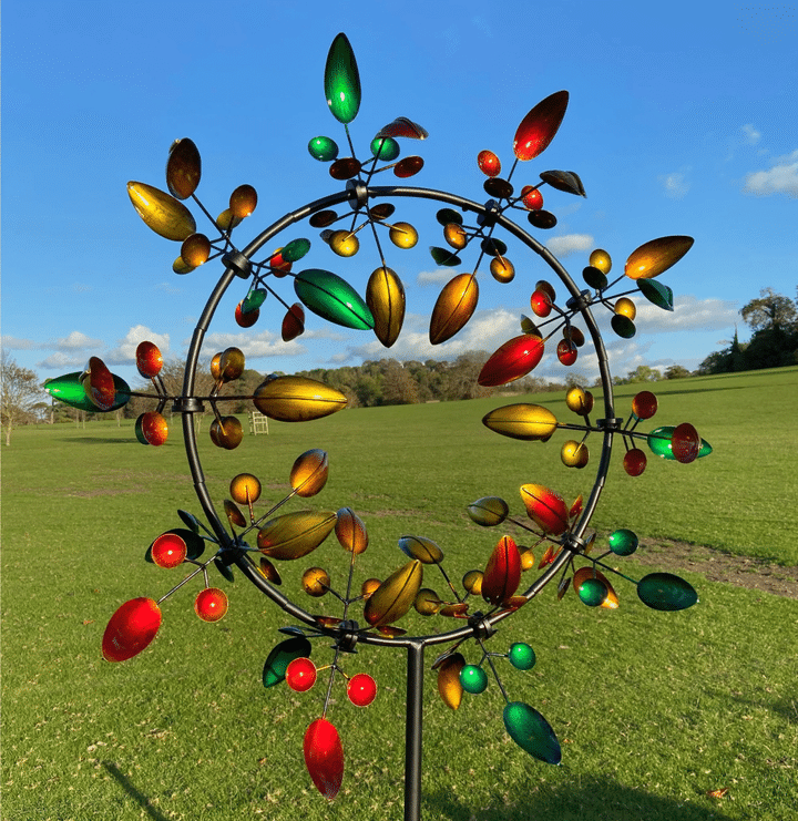 Enchanting Metal Windmill: Kinetic Garden Wind Spinner for Outdoor Decor