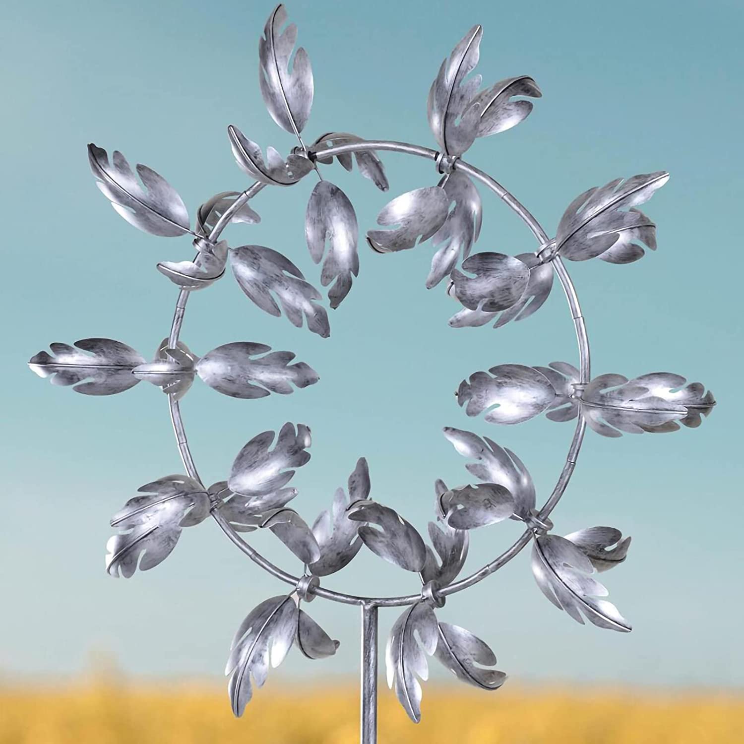 Enchanting Metal Windmill: Kinetic Garden Wind Spinner for Outdoor Decor