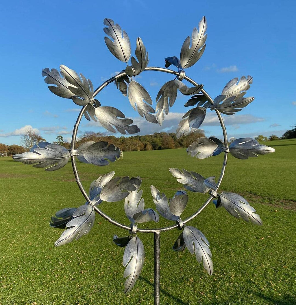 Enchanting Metal Windmill: Kinetic Garden Wind Spinner for Outdoor Decor